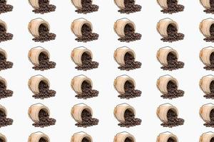 Kaffee Samen Hintergrund nahtlos Muster Hintergrund zum Design Hintergrund oder drucken foto