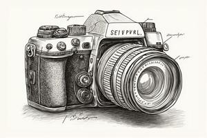 Welt Fotografie Tag Illustration Mann und Frau Fotografen, Kamera, August 19., generativ ai foto