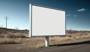 ai generiert. ai generativ. Autobahn Straße groß Plakatwand spotten oben Leinwand. können Sein benutzt zum Grafik Design oder Marketing. Foto realistisch Grafik Kunst