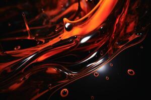 fließend heiß Flüssigkeit Stahl Hintergrund Textur erstellt mit generativ ai Technologie. foto