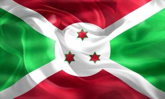 Burundi-Flagge - realistische wehende Stoffflagge foto