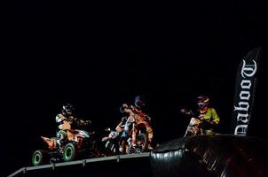 Moto-Cross Motorrad und Quads Freistil Show im Norden Italien, September, 2014 foto