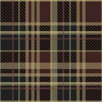 Tartan nahtlos Muster, Schwarz, braun, können Sein benutzt im das Design von Mode Kleidung. Bettwäsche, Vorhänge, Tischdecken foto