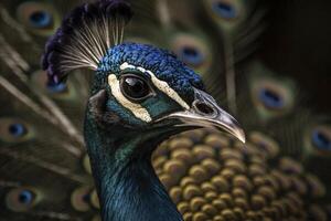 Pfau, erstellt mit generativ ai foto