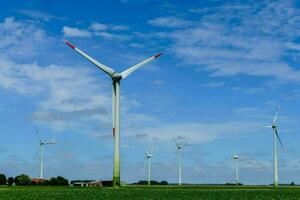 ein Windmühle Feld foto