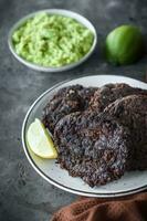 schwarz Bohnen Kroketten foto