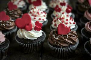 Liebe Konzept Cupcakes foto