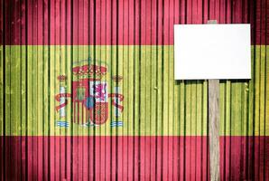 Hintergrund der spanischen Flagge foto