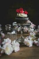 Liebe Konzept Cupcakes foto