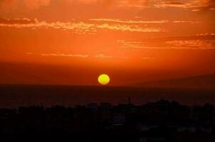 malerische Aussicht auf den Sonnenuntergang foto