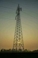 Detail von ein Elektrizität Pole foto