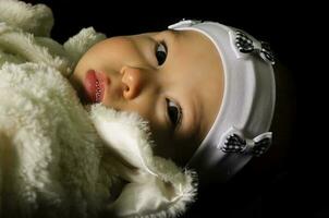 Baby Mädchen Profil foto