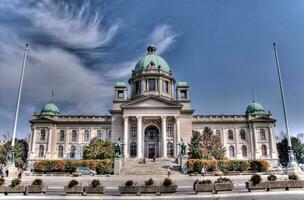 serbisch Parlament Aussicht foto