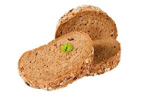 dunkel Brot isoliert foto