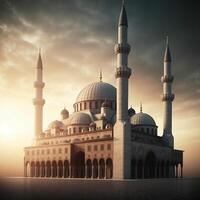 ai generativ schön Luxus Moschee foto