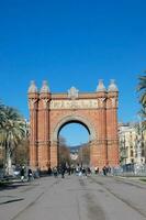 Triumph Bogen von das Stadt von Barcelona foto