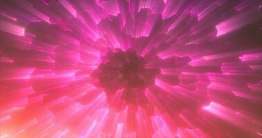 abstrakt lila Energie magisch hell glühend Spiral- Strudel Tunnel Hintergrund foto