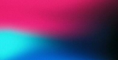 Rosa Blau schwarz beschwingt Neon- Farben Hintergrund, Korn Textur breit Banner Größe foto