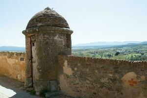 schön Aussicht von ciudad rodrigo Wände. Salamanca foto