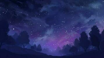 Galaxis Raum Hintergrund, im das Stil von dunkel violett und Licht violett, realistisch Verwendungszweck von Licht und Farbe, reich farbig Himmel, realistisch Texturen, erzeugen ai foto