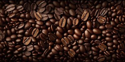 Kaffee Bohnen Hintergrund generiert ai foto