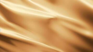 Gold Satin- Stoff Textur Hintergrund. Nahansicht von wellig golden Seide Stoff. 3d machen Illustration foto