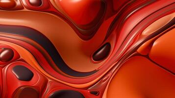 rot minimalistisch psychedelisch abstrakt Hintergrund, Hintergrund warm Farbe generativ ai foto
