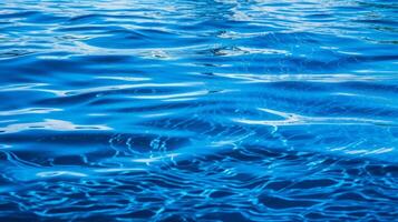 Blau Meer Wasser. Illustration ai generativ foto