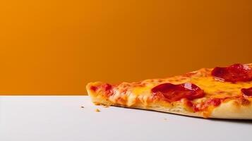 köstlich Pizza. Illustration generativ ai foto