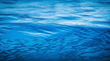 Blau Meer Wasser. Illustration ai generativ foto