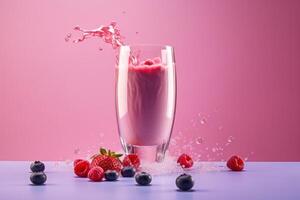 Smoothie Hintergrund. Illustration ai generativ foto