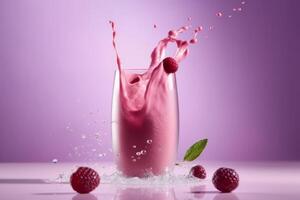 Smoothie Hintergrund. Illustration ai generativ foto