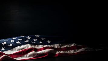 USA Flagge Hintergrund. Illustration generativ ai foto