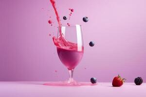 Smoothie Hintergrund. Illustration ai generativ foto