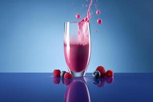 Smoothie Hintergrund. Illustration ai generativ foto