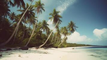 tropisch Strand Hintergrund. Illustration ai generativ foto