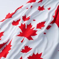 Herzliche Glückwünsche Design Kanada Tag generativ ai foto