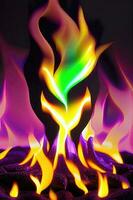 Verbrennung Energie - - ein abstrakt Design von beschwingt Flammen foto