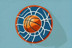 das Kunst von Sportlichkeit - - abstrakt Basketball Illustration foto