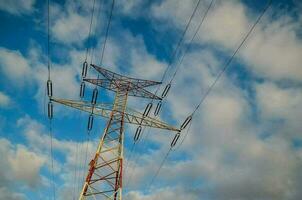 Elektrizität Stangen Hintergrund foto