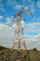 Elektrizität Stangen Hintergrund foto