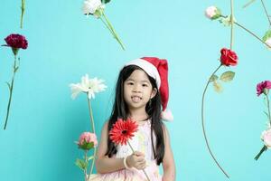 Mädchen mit Blume foto
