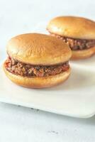 Sloppy Joe - amerikanisches Sandwich foto