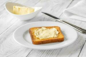 Toast mit Butter foto