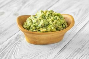 Schüssel Guacamole foto