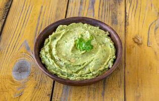 Schüssel Guacamole foto