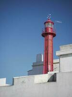 Leuchtturm im Cascais, Portugal foto