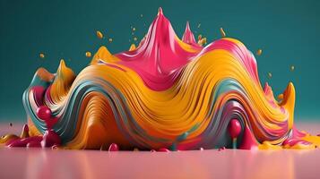 abstrakt bunt Flüssigkeit Farbe Marmor Hintergrund ,generativ ai foto