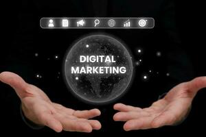 Digital Marketing, Internet Marketing und Digital Marketing Hintergrund foto