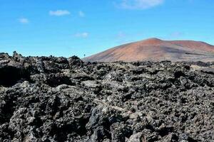 vulkanisch Landschaft auf timanfaya. foto